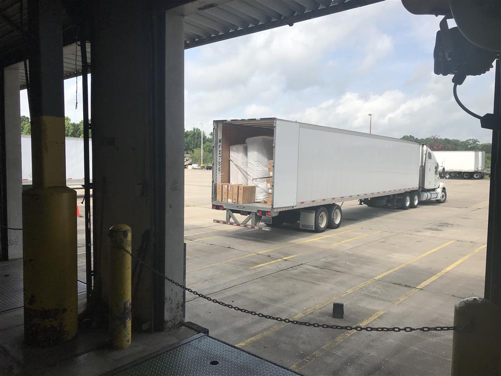 Unloading a truck